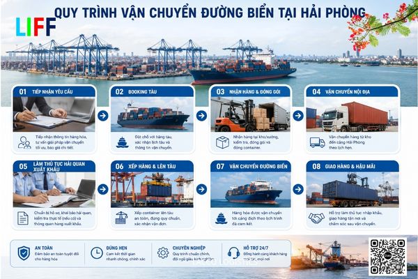 Quy trình vận chuyển đường biển tại Hải Phòng chuẩn chỉnh tại LACCO