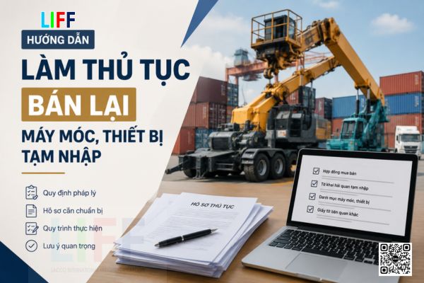 Thủ tục bán lại máy móc, thiết bị tạm nhập được thực hiện như thế nào?