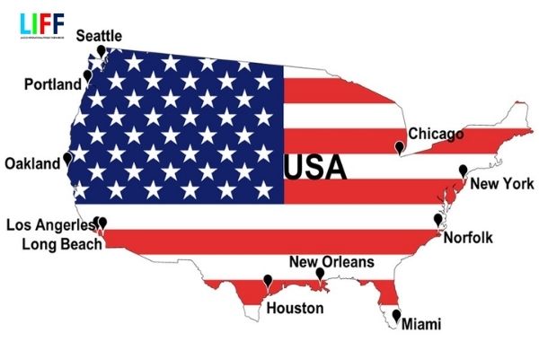 TOP 10 Cảng biển hoạt động mạnh nhất tại mỹ (USA)